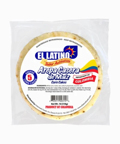 Arepa de Maíz Blanco 5 pcs