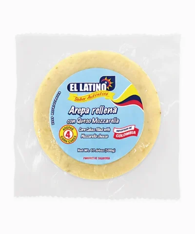 Arepa con Queso Mozzarella 4pcs