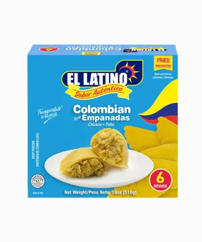 Empanada colombianas de pollo prefritas 6 unidades