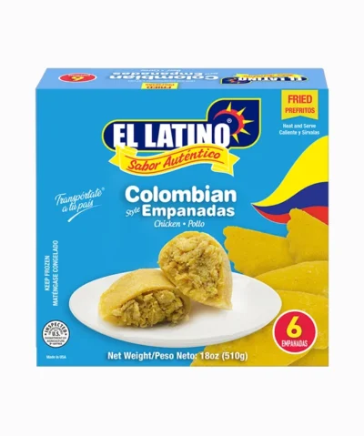 Empanadas Colombianas de pollo, prefritas 6 unidades