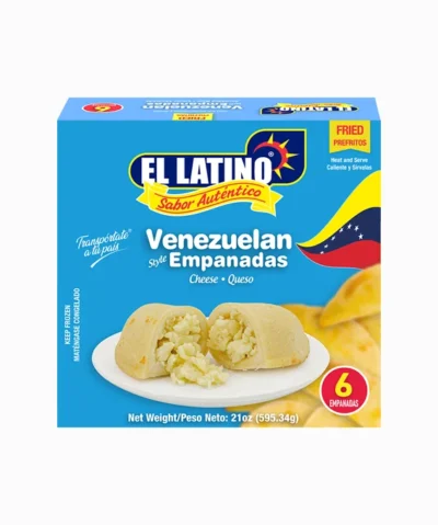 Empanadas venezolanas de queso, prefritas de 6 unidades
