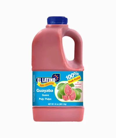 Guayaba 32oz No sugar added, 100% fruta natural, no preservativos